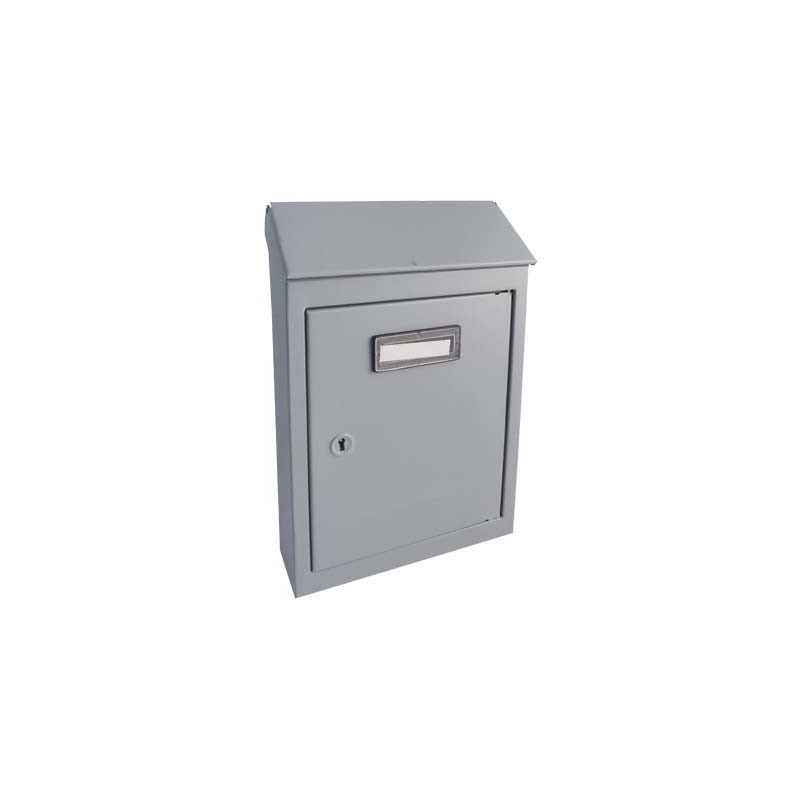 CASSETTA POSTA TRADIZIONE EGIZIA MINI ACCIAIO VERN GRIGIO MM 175X50 H.MM 260