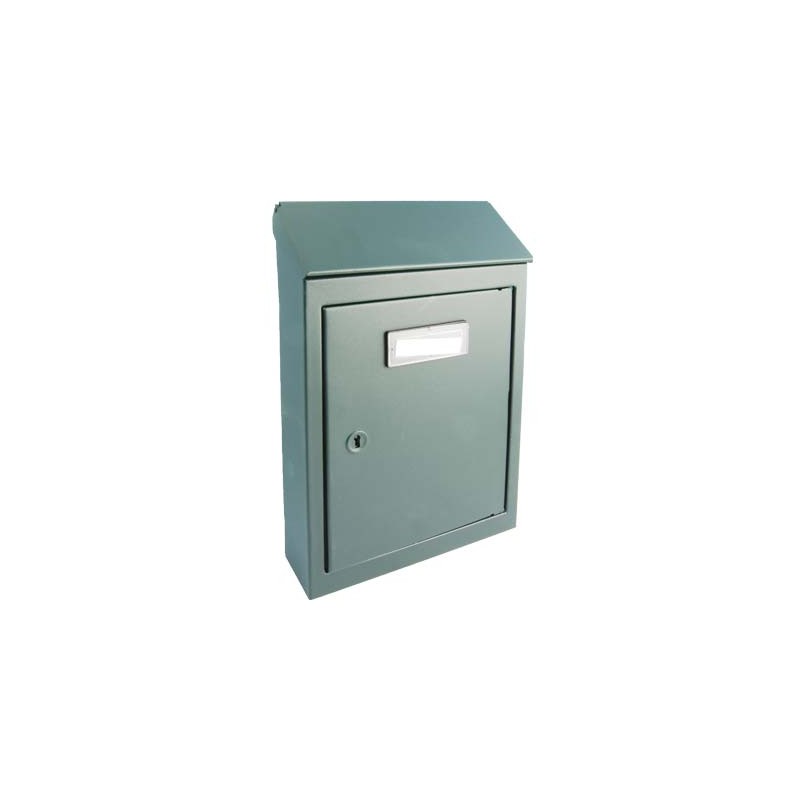 CASSETTA POSTA TRADIZIONE EGIZIA MINI ACCIAIO VERN VERDE MM 175X50 H.MM 260