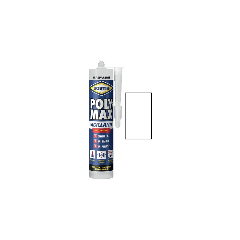 BOSTIK POLYMAX SIGILLANTE GRIGIO TRASPARENTE ML 280