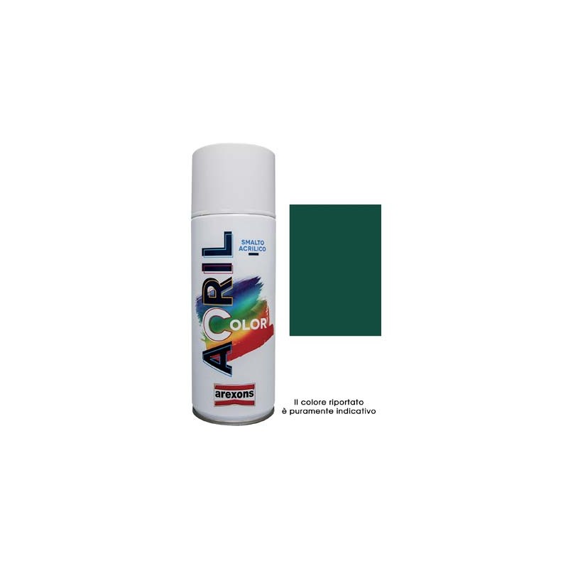 SMALTO SPRAY ACRIL COLOR AREXONS VERDE MUSCHIO RAL 6005 ML 400